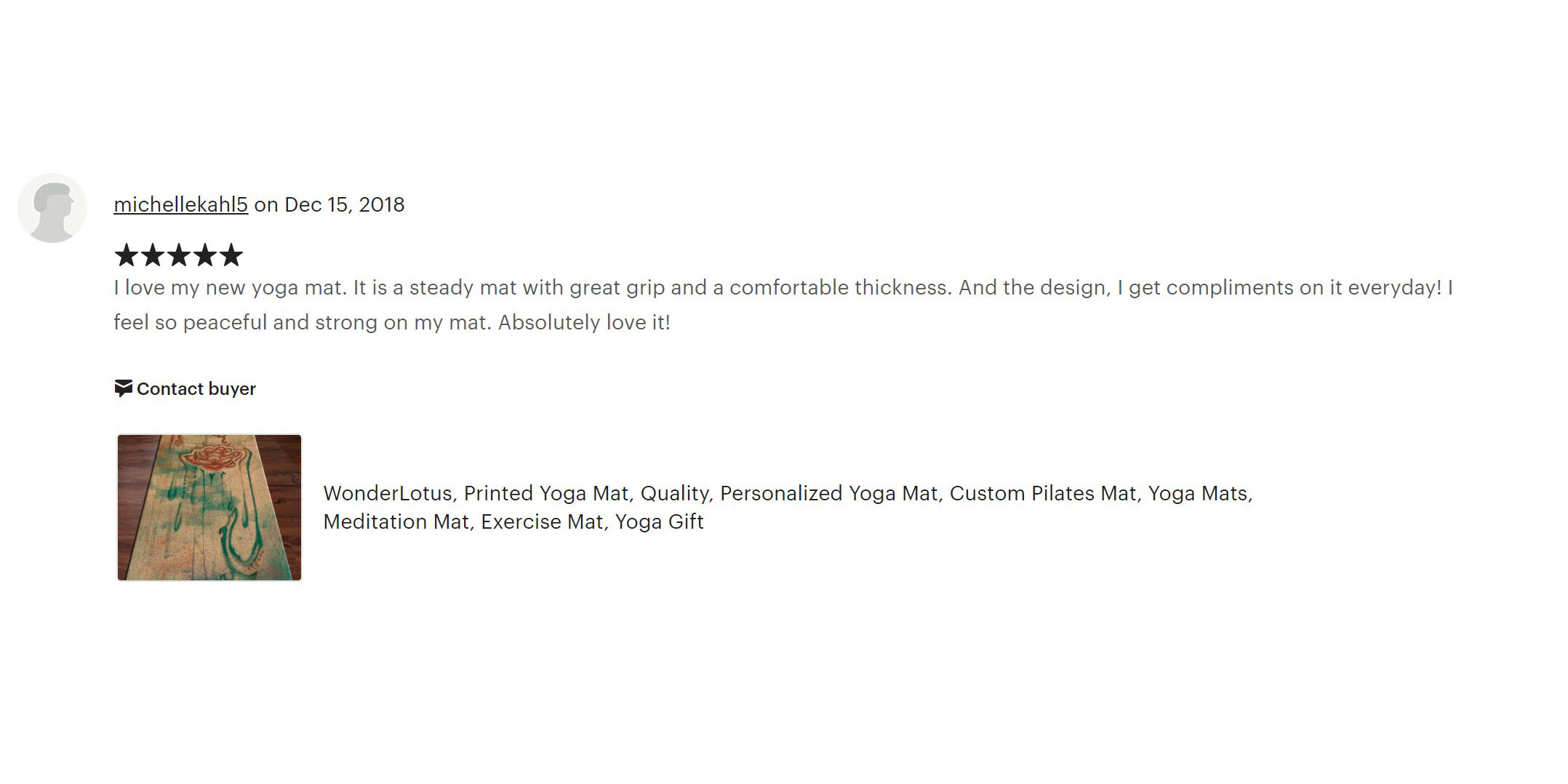 Wonderlotus Cork Yoga Mat Customer Review