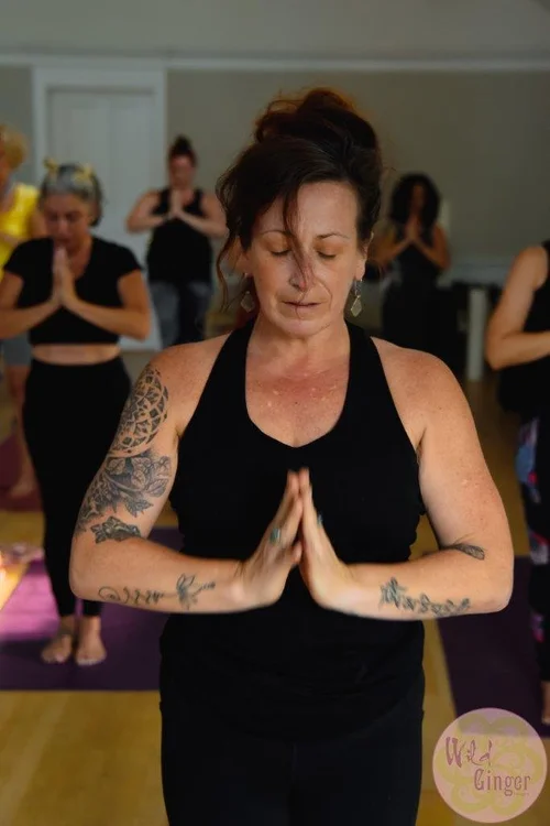 yoga event hosted by ilaStrate yoga mat design co. at the setauket neighborhood house july 22, 2022. Dance Yoga and Drum Circle with Melissa Boyd of satya yoga and pilates port jefferson, ny, Christiane Gentry of A Better Place moriches, ny,  sponso