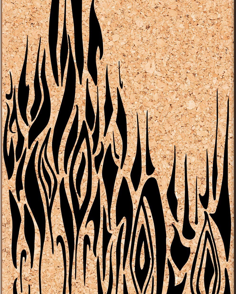 BURN IT UP! Wood feeds the flame; the design &quot;Soul Fire&quot; was born of the observed natural patterns of a hard wood floor. How fitting that they also resemble flames. With each tiny molecule, we return matter back to it's natural state, makin