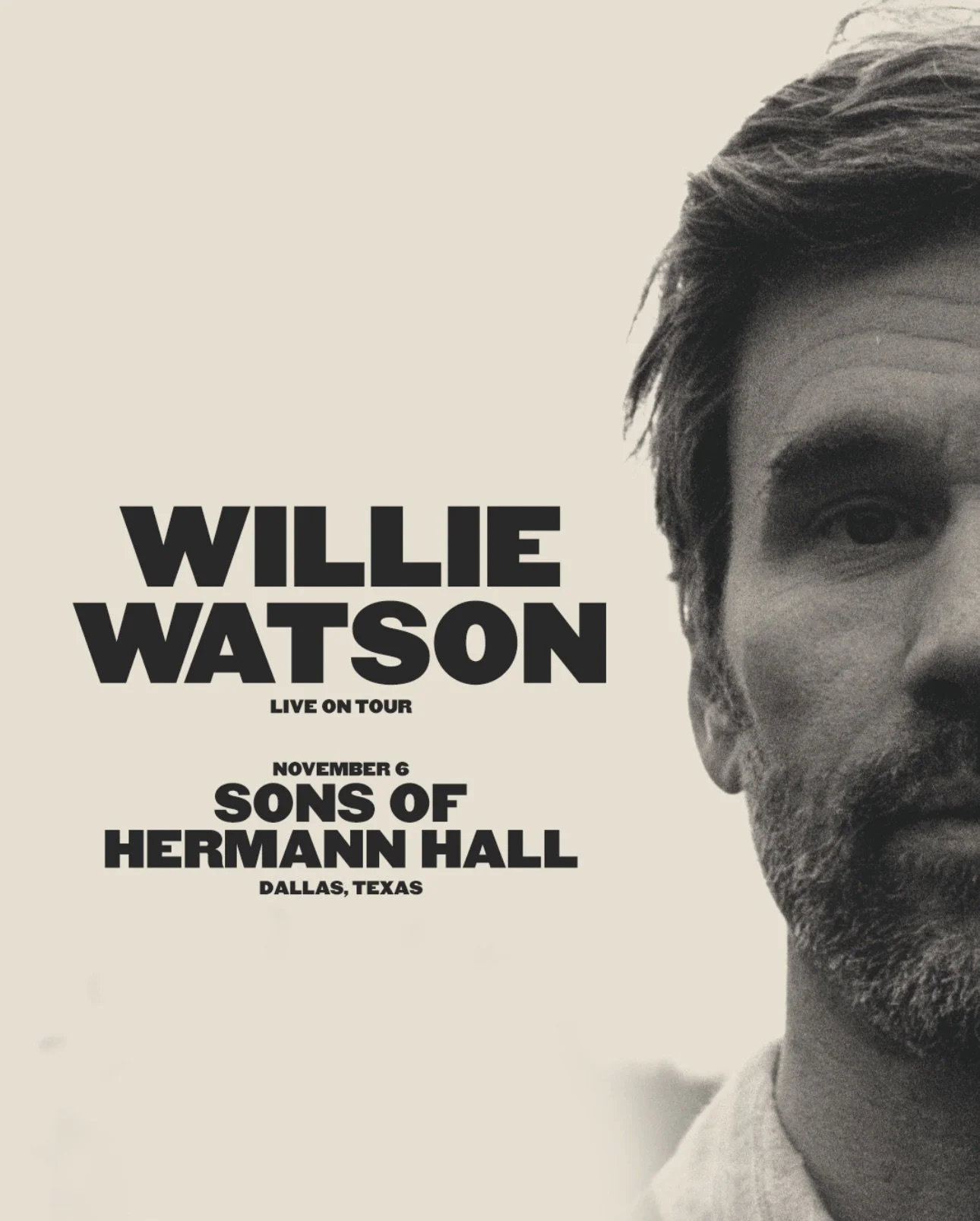 Willie Watson LIVE at Sons of Hermann Hall