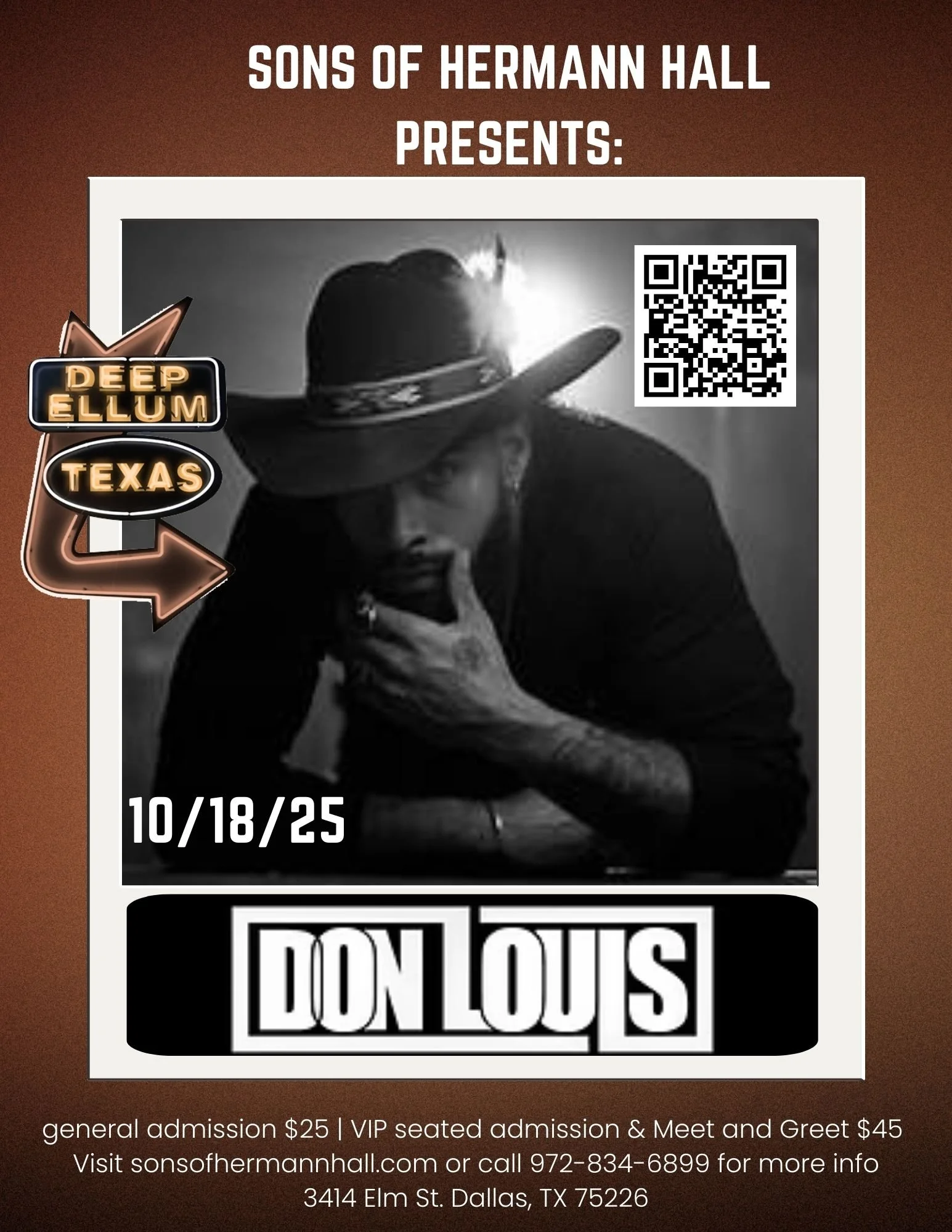 Don Louis with support from Matthew Mata and Diamond Braun LIVE at the Sons