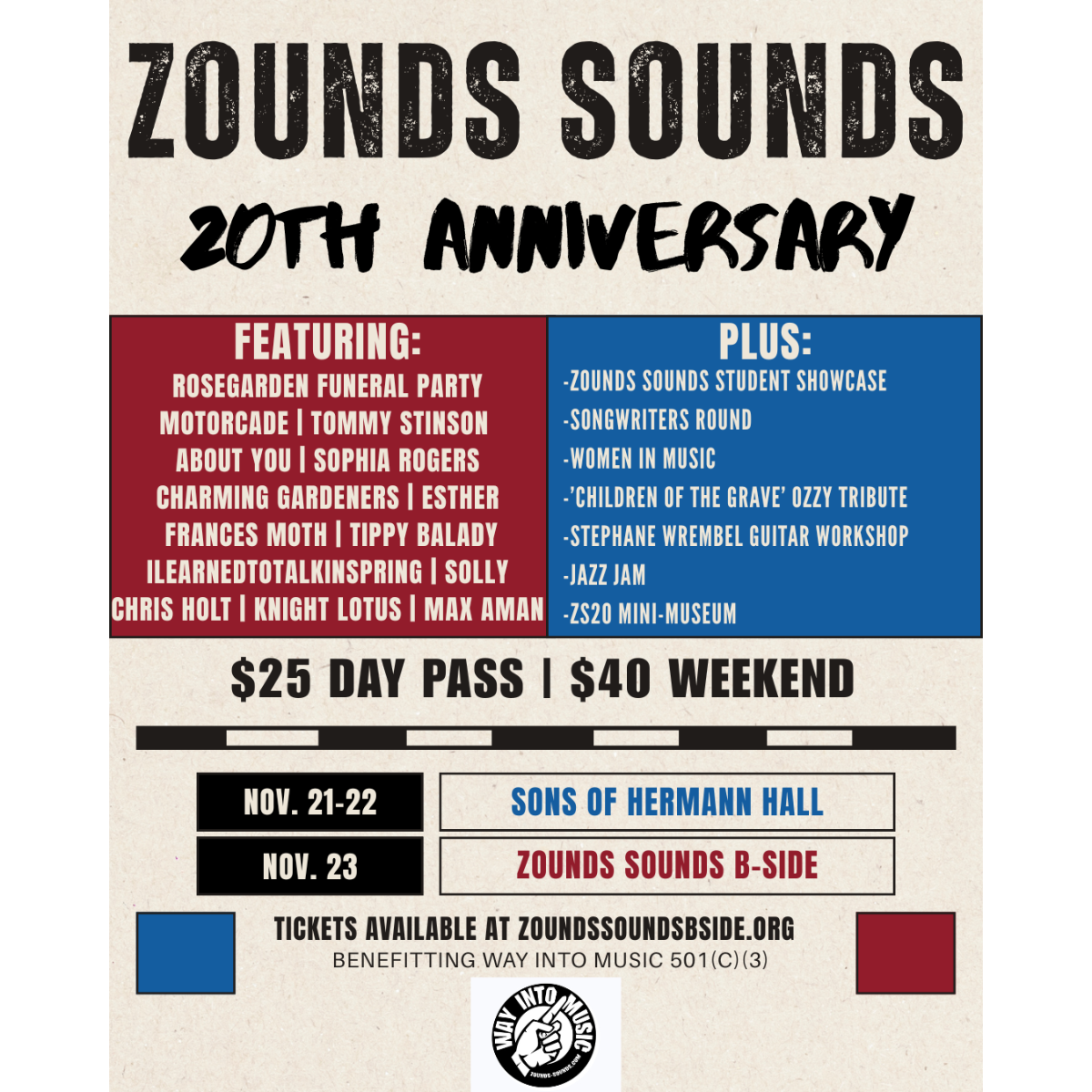🎸 Zounds Sounds 20th Anniversary Festival