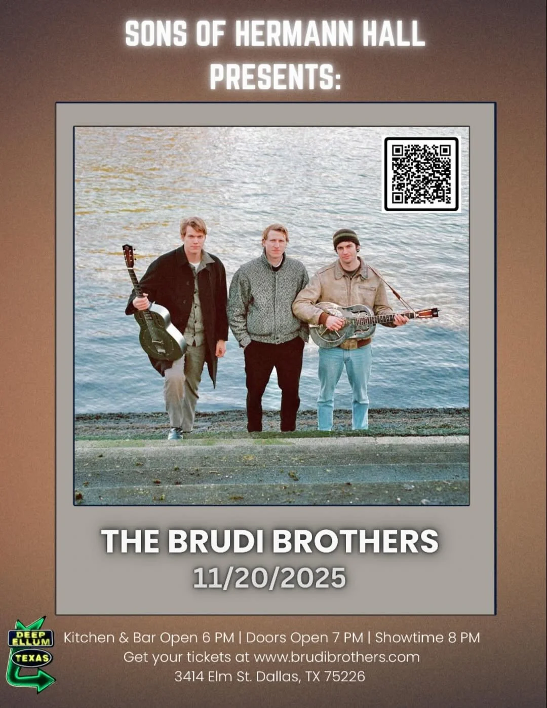 The Brudi Brothers are takin’ over Sons of Hermann Hall!