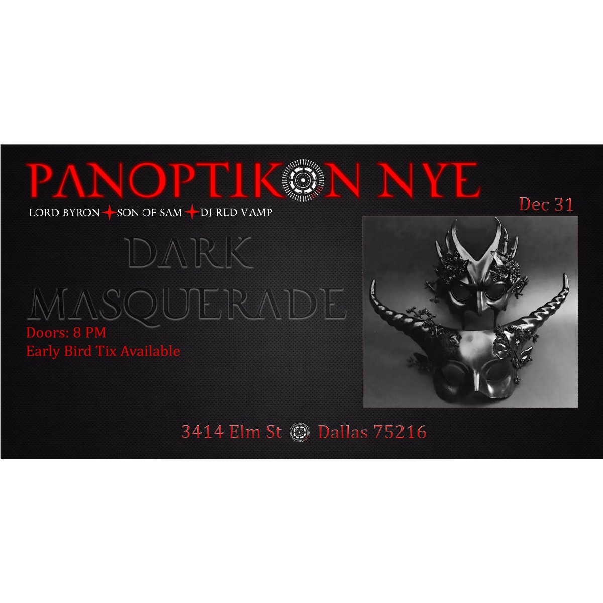 DARK MASQUERADE : PANOPTIKON LIVE