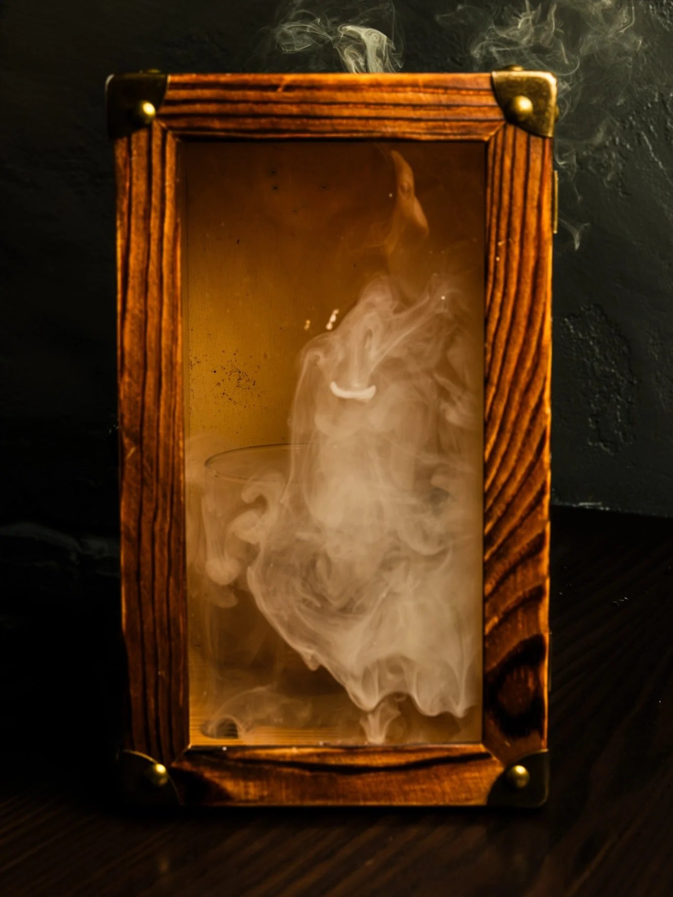 &ldquo;I solve problems.&rdquo; Introducing The Wolf 🐺🥃 a smoked Patr&oacute;n Cristalino Old Fashioned with agave, mole bitters, and smoked orange. #pulpfiction #cinematiccocktails