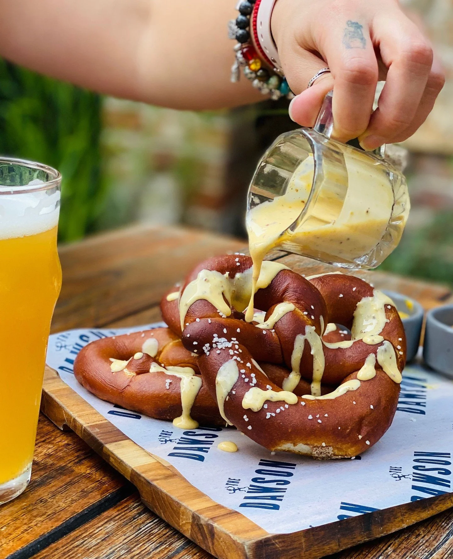 Celebrate Oktoberfest with Bavarian Pretzels, Michigan Apple Salad, a Sausage Platter, Pork Schnitzel, Harvest Apple Cobbler, and more.⁠
⁠
Raise a glass and join us for a taste of Oktoberfest. Prost!⁠ 🥨🍺⁠
⁠
#Oktoberfest #OktoberfestChicago #Chicago