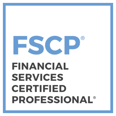Logo for FSCP, a financial services certified professional program.