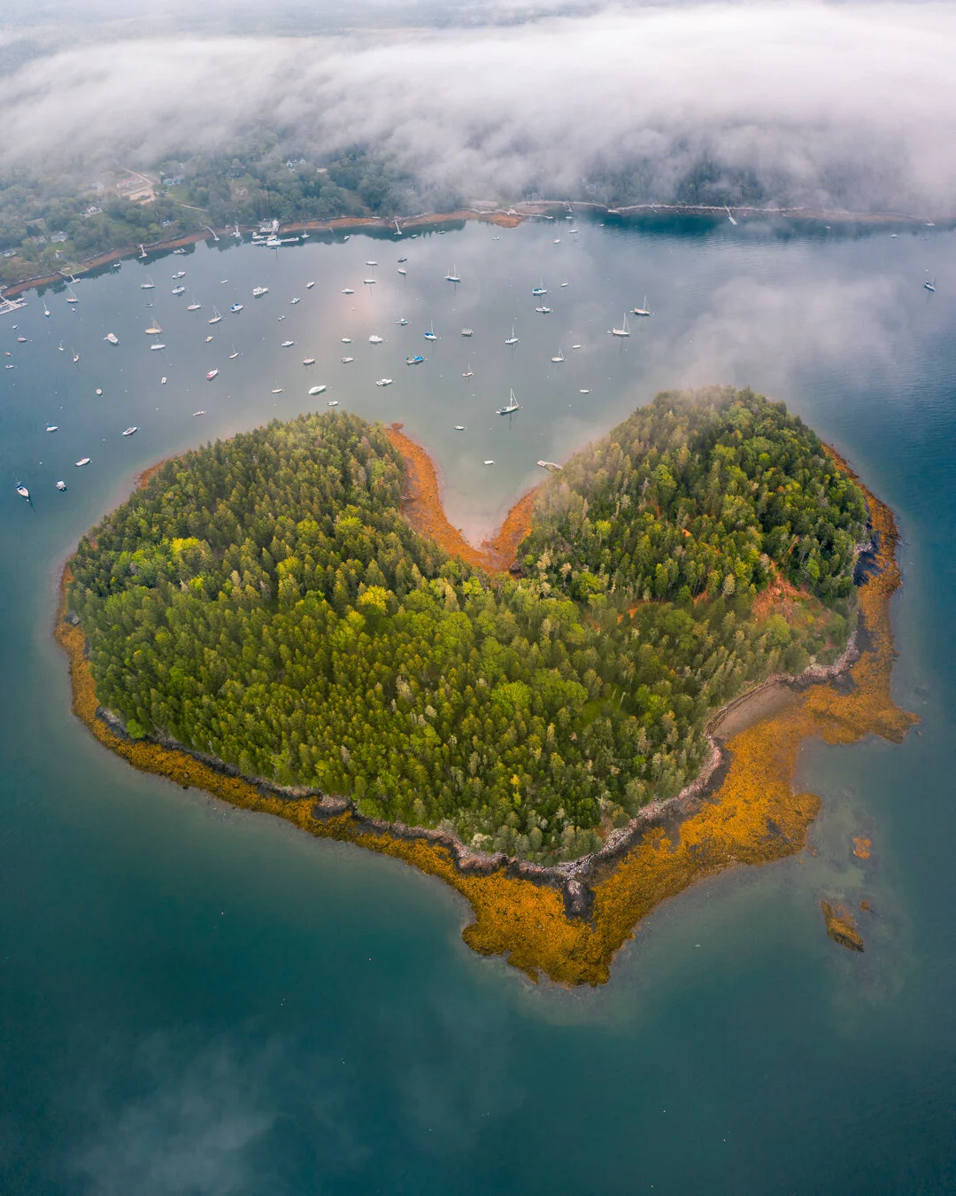 Heart Shaped Island in Maine - 4