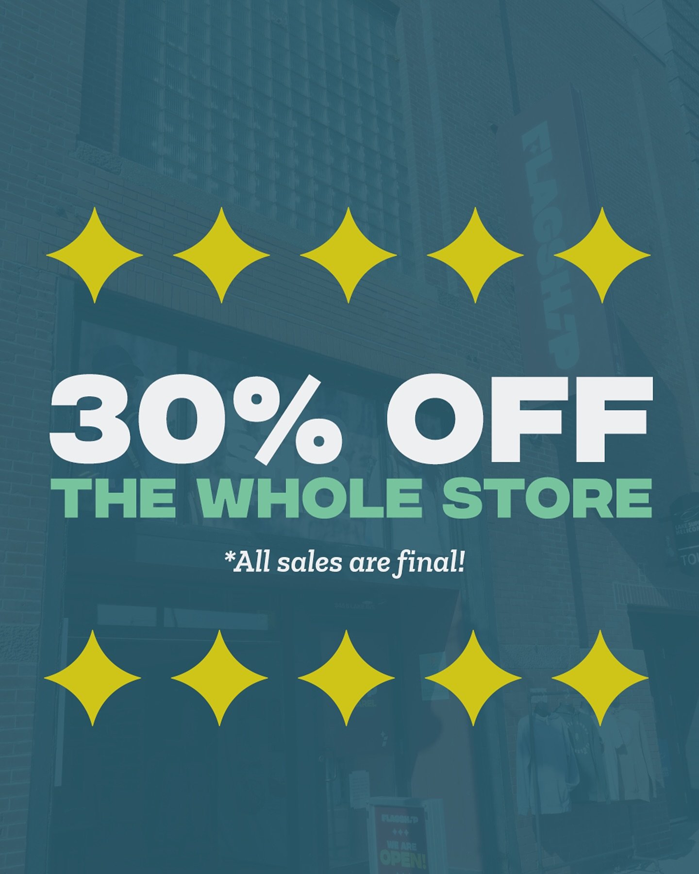 Thank you to all our supporters for the kind words and comments regarding our upcoming closure. We&rsquo;re feeling the love! ❤️ We&rsquo;re now offering 30% off all items in-store and online! 🛒
&bull;
&bull;
&bull;
#FlagshipDuluth