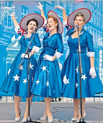 ‘ Down Under Blues . The Girls From Oz, a colourful and talented vocal harmony group of ‘Sheilas’ promoting their show ‘Because, Because, Because, Because, Because‘, currently showing at The Space Theatre on the Isle of Dogs, London’ - The Daily Telegraph, 15th Aug 2018