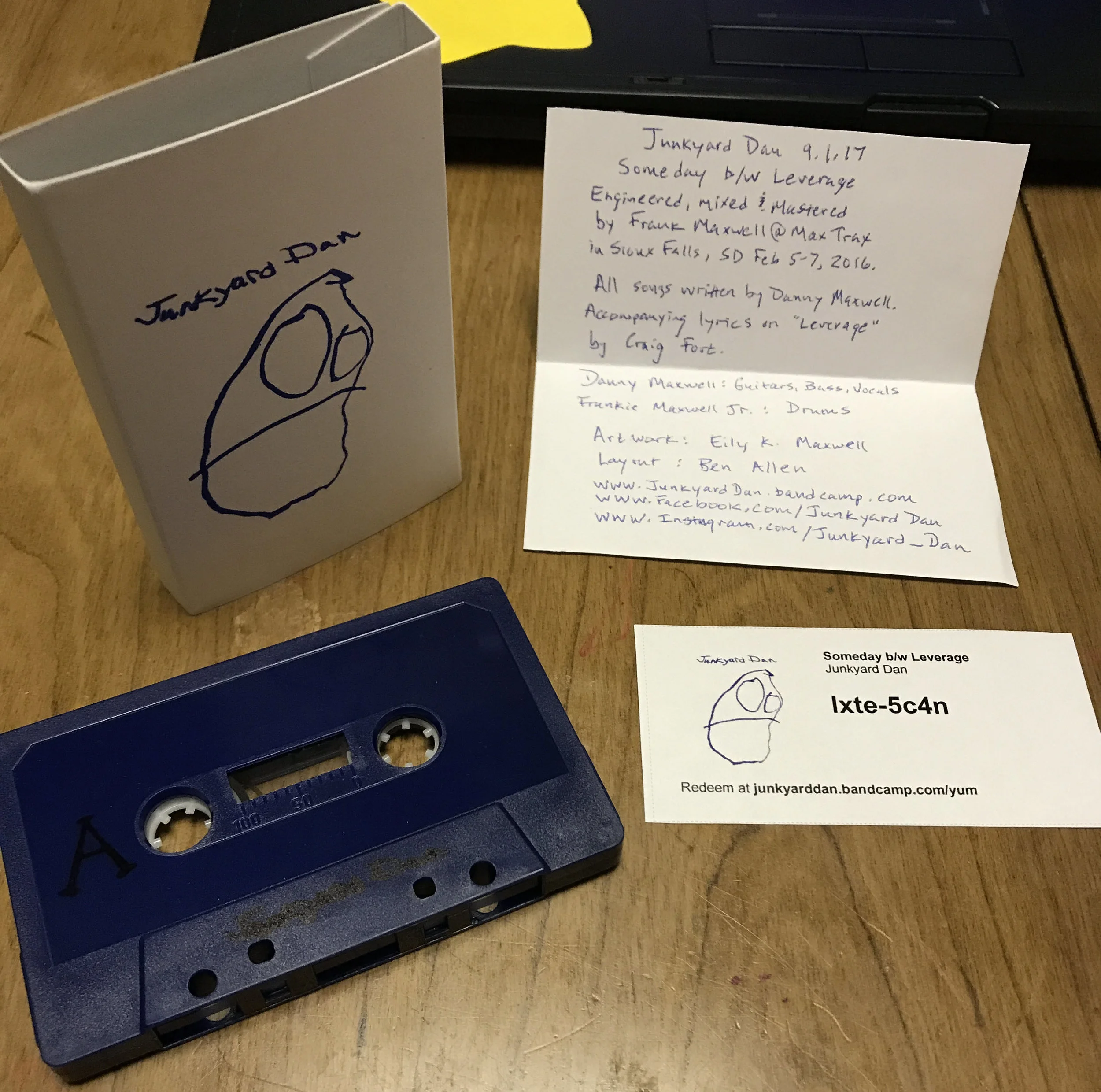 Junkyard Dan - Someday b/w Leverage Cassette 