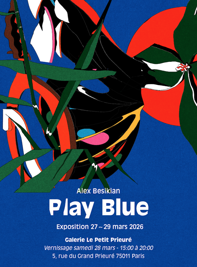 "Play Blue" - solo exhibition, Le Petit Prieuré (Paris)