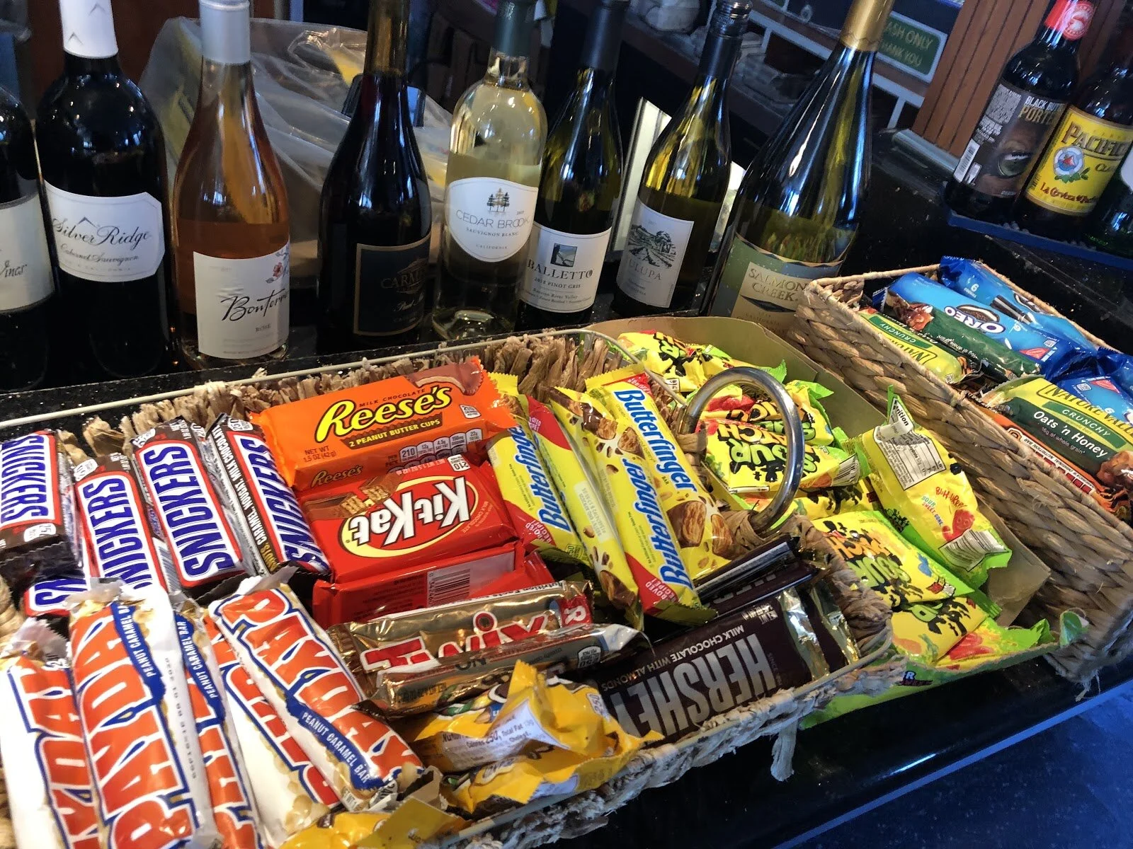 Chocolate and wine