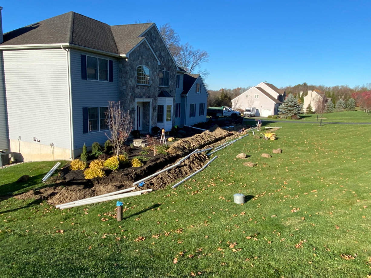 Front Yard Gutter Drains