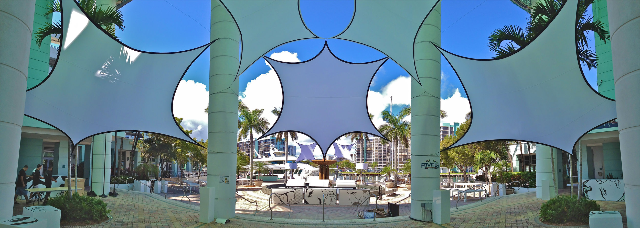 Stretched fabric decor between columns.jpg