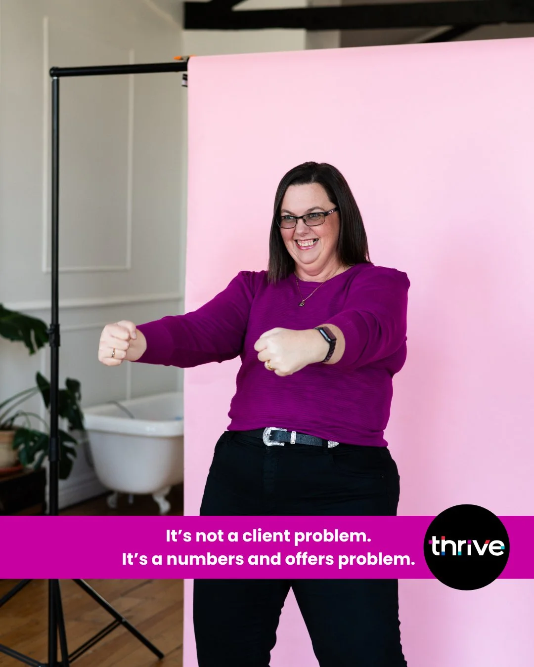 It&rsquo;s not a getting clients problem.
It&rsquo;s a numbers and offers problem.

When your services and pricing don&rsquo;t align with the financial side of your business, growth stalls, no matter how many new clients you bring in.

The good news?