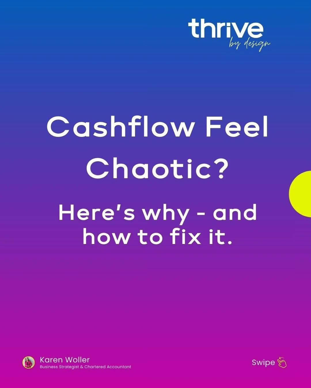 Cashflow chaos doesn&rsquo;t come from one big mistake&hellip;It&rsquo;s the small leaks adding up behind the scenes.

Clients paying late.
Bills landing early.
Bank balance rising and falling like a heartbeat monitor.

If you&rsquo;re tired of runni