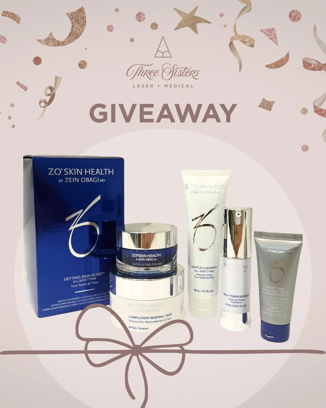 ✨GIVEAWAY TIME! ✨

Win a complete ZO&reg; Skincare Regimen for you and your bestie, plus a complimentary skincare consultation with Nurse Lindsay to help you achieve your skincare goals! ✨

How to Enter:
 -Like this post
 -Tag your bestie in the comm