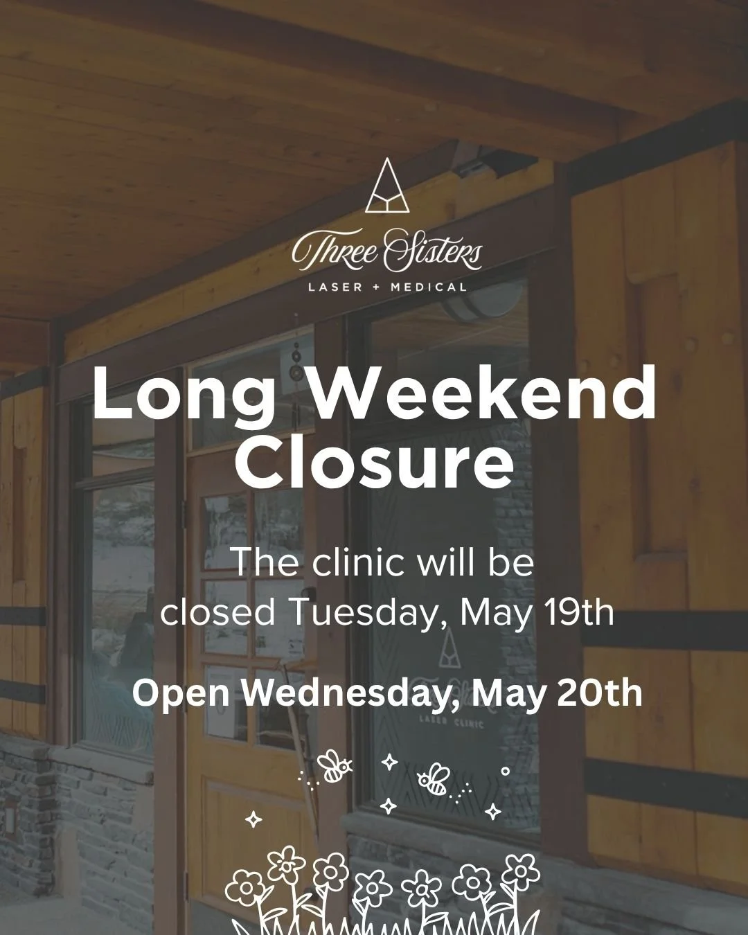 Long weekends are for recharging ❤
Our clinic will be closed for the long weekend on Tuesday, May 19th. We&rsquo;ll be back and ready to welcome you Wednesday, May 20th