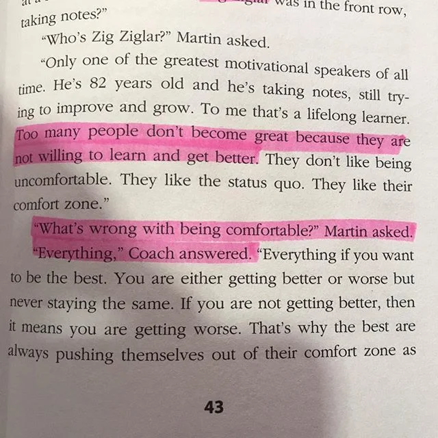 This. Never maintaining status... keep growing and learning!!! Expanding what we are capable of doing.