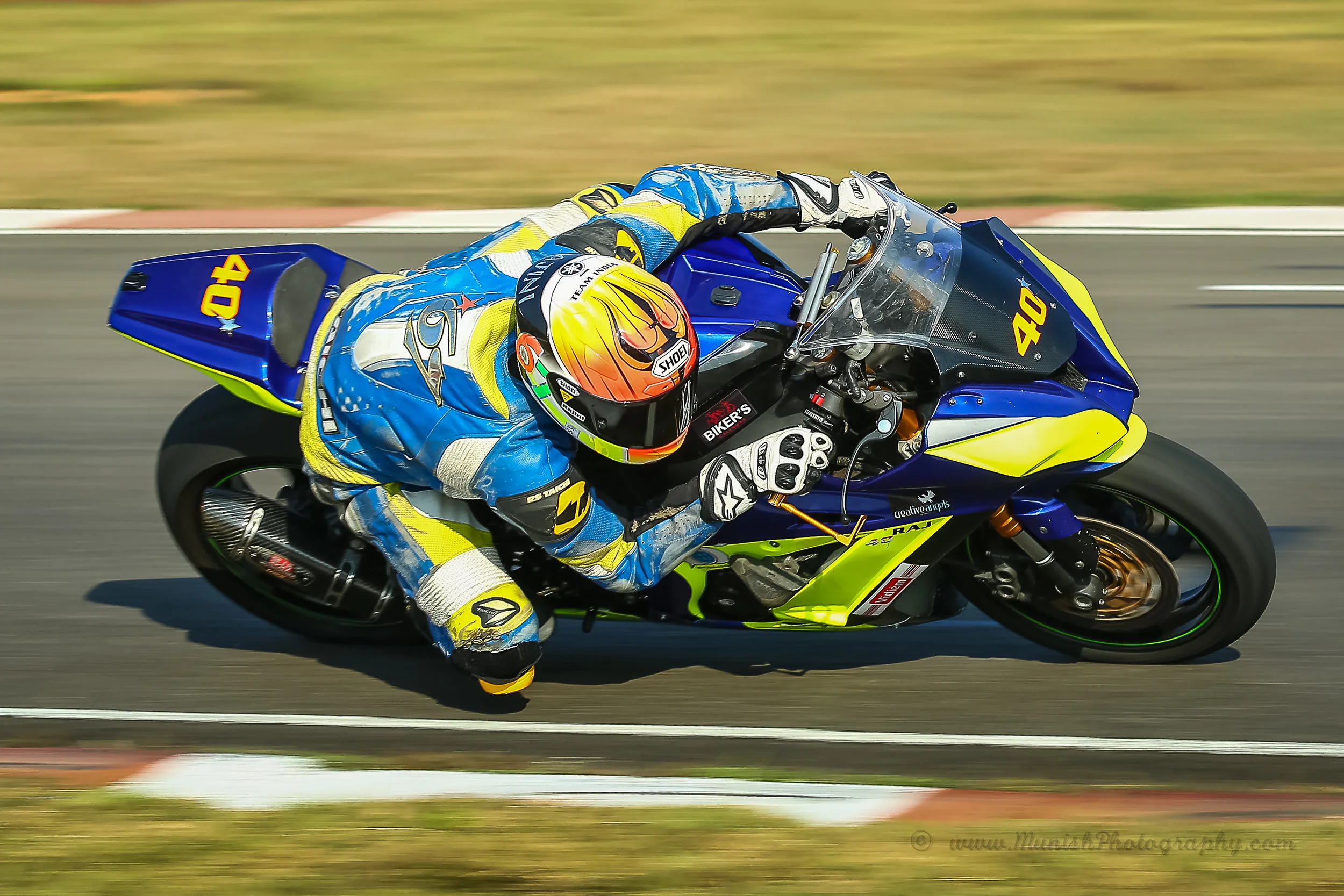 Indian Racer Rajini Krishnan at Chennai track.