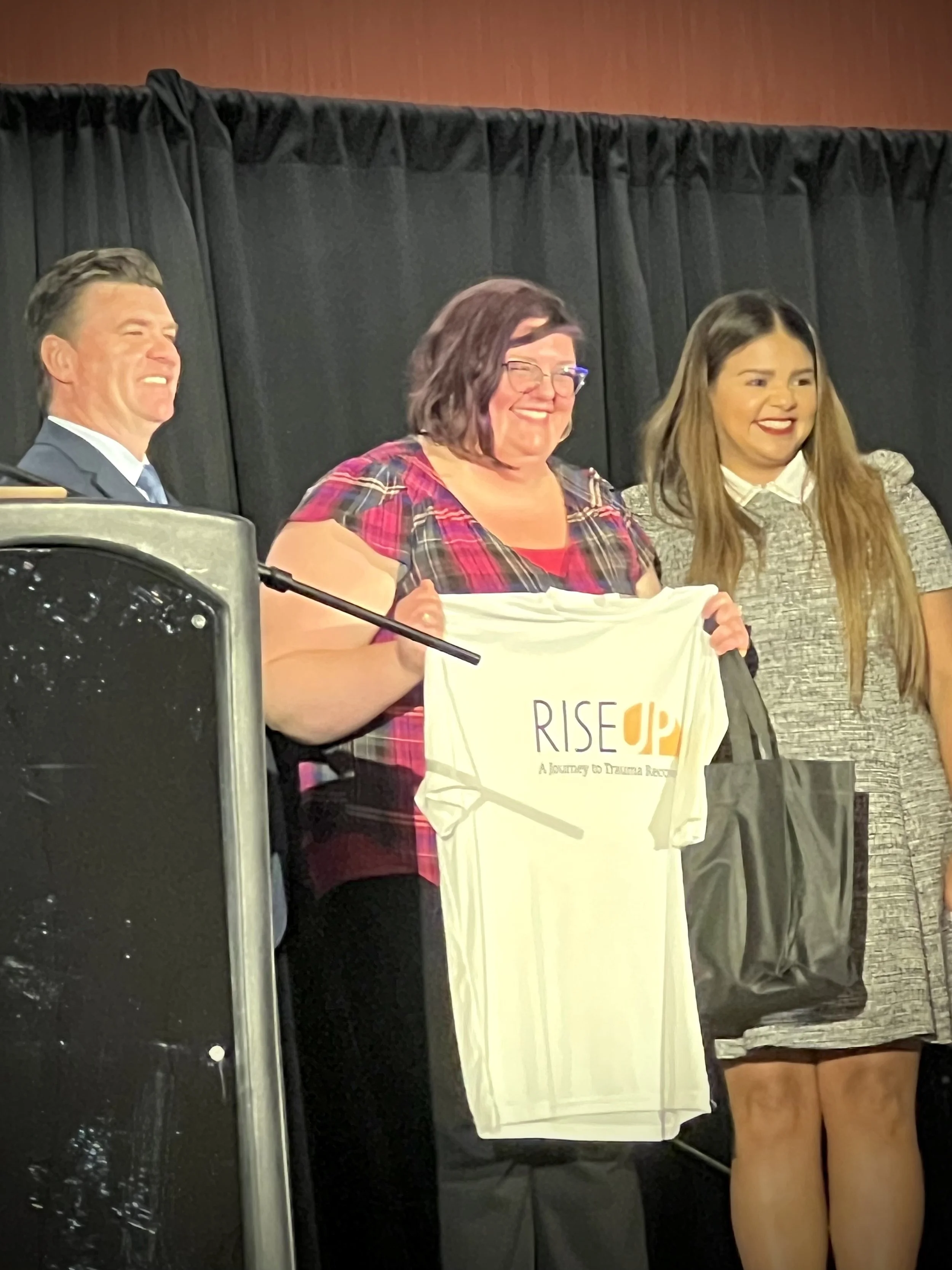 Jennifer Wolfe, LICSW with Helix CEO, Mark Paglia and Yamilca Nogue, Helix Chief External Relations Officer (Copy)