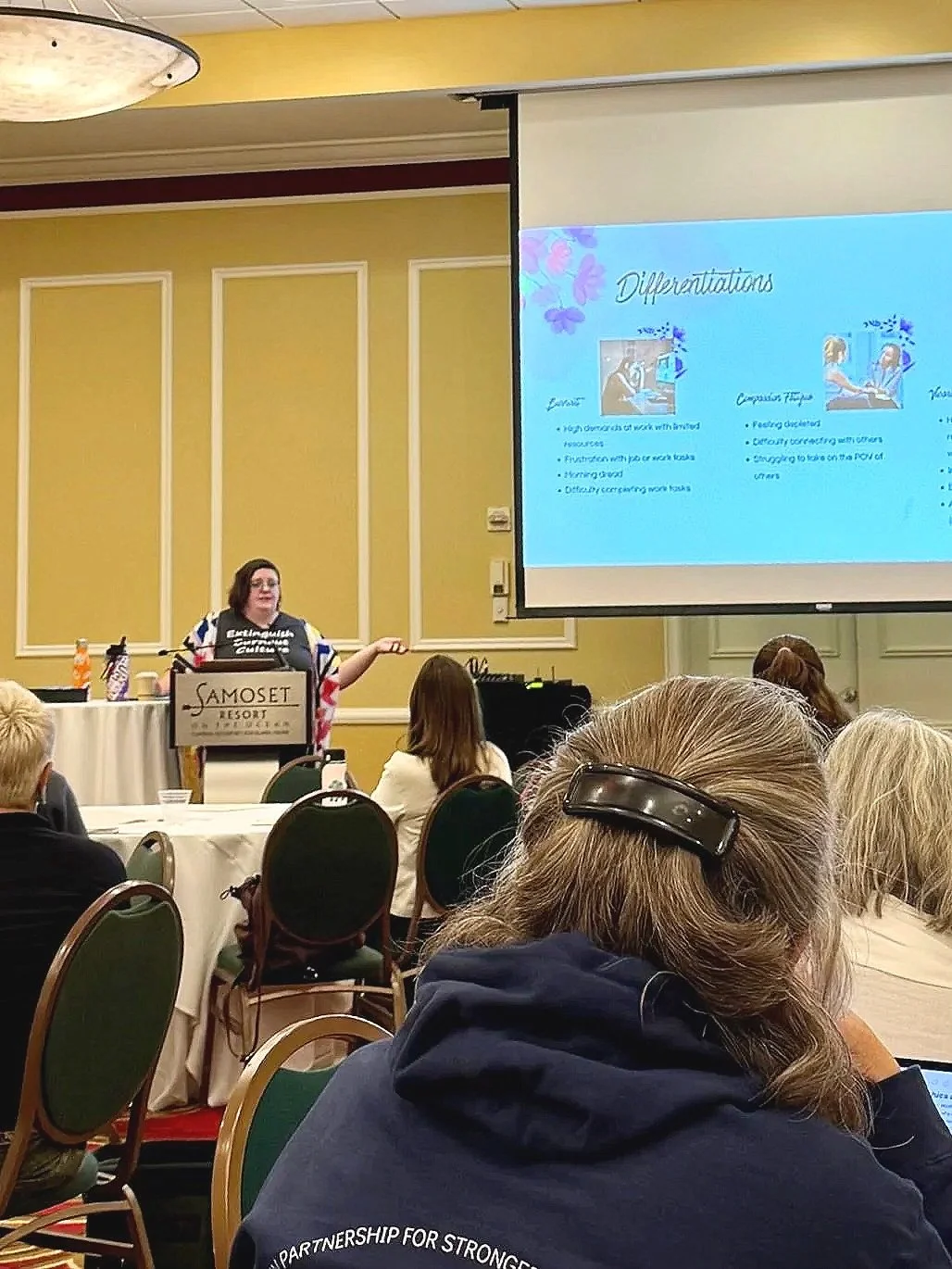 Jennifer Wolfe, LICSW Presenting Ethics of Burnout at NASW ME Annual Conference 2025, Rockport, ME (Copy)