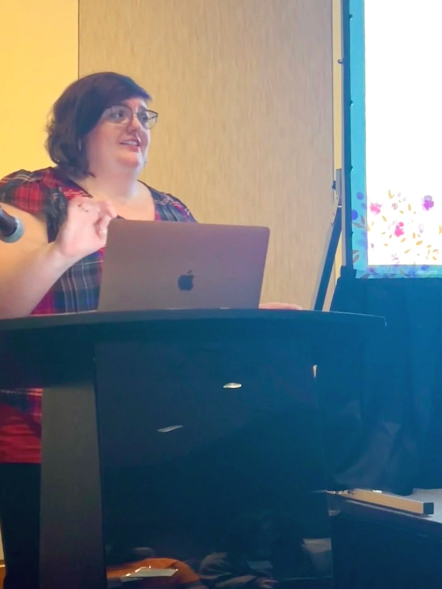 Jennifer Wolfe, LICSW presenting on Self-Care and Burnout at Helix Rise Up Trauma Conference 2024, Springfield, MA (Copy)