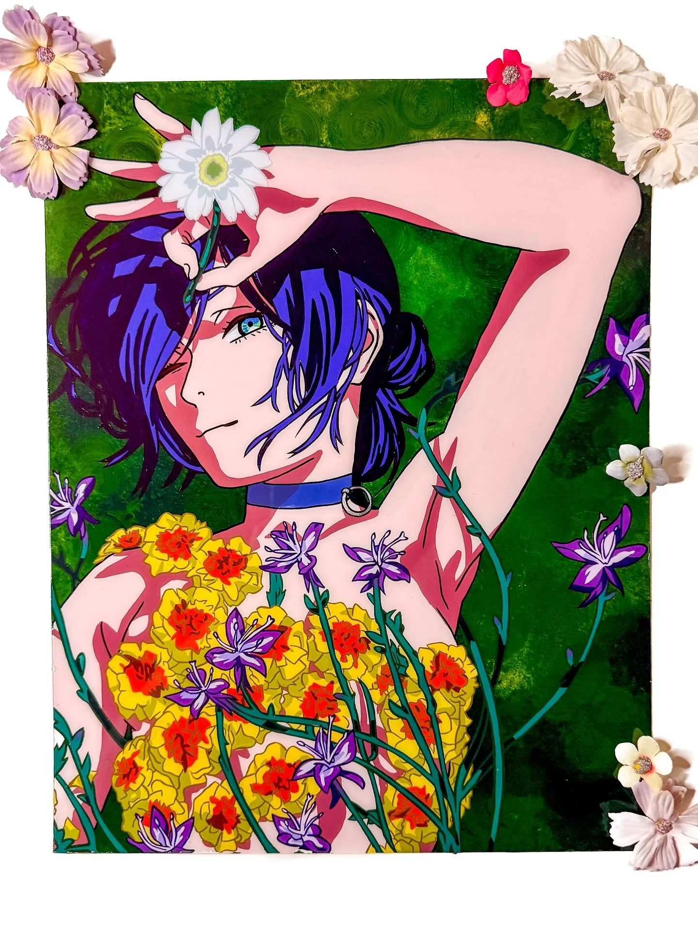 🌼Reze🌼

With shimmery eyes and safety pin

I&rsquo;m not 100% happy with how this turned out but I challenged myself and I finished it so 🤷&zwj;♀️

#chainsawman #chainsawmanreze #chainsawmanrezearc #reze #rezearc #art #artwork #glasspaintinganime 