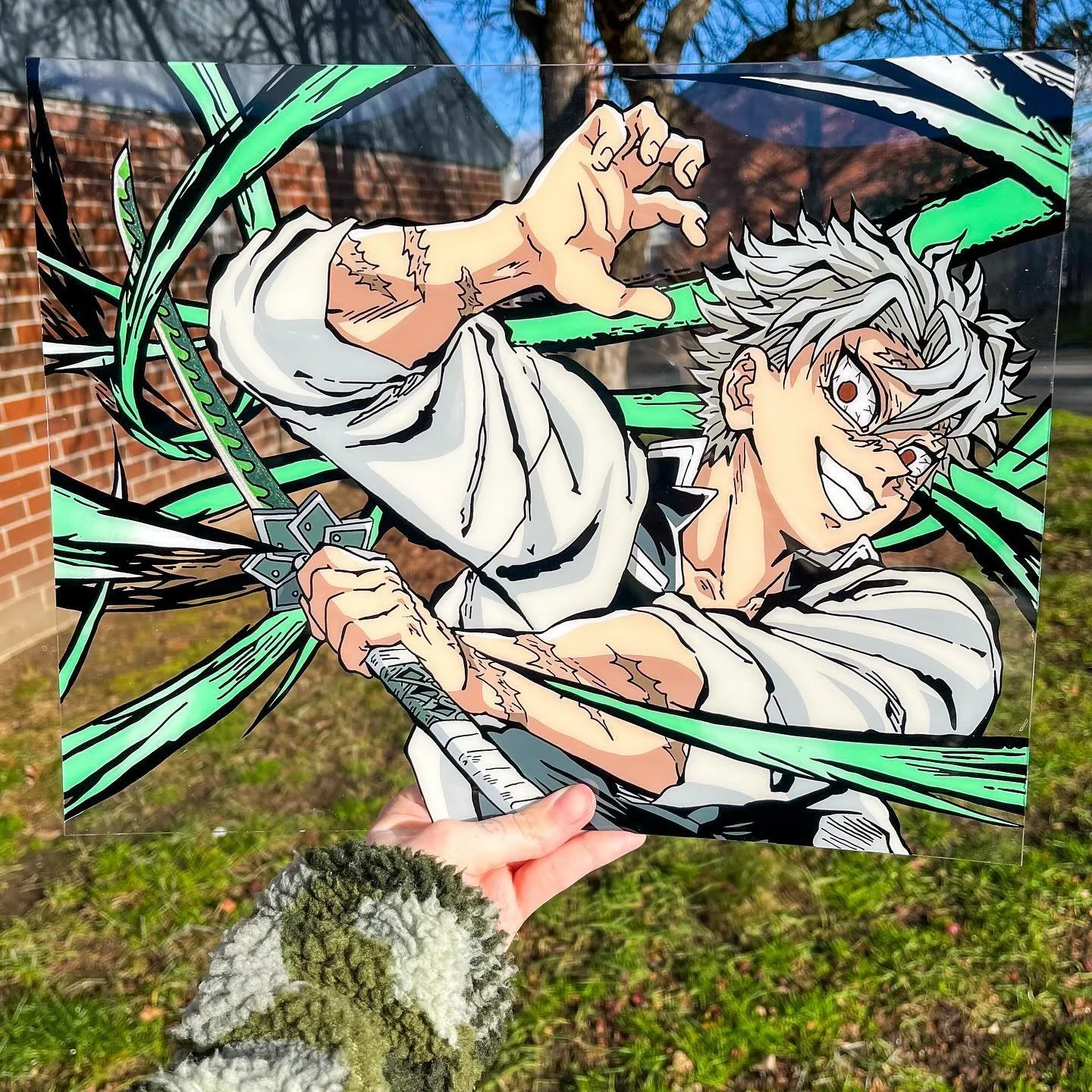 🌪️💚Shinazugawa💚🌪️ for November Birthday Collab!! 

Feel so grateful to have been able to do this with all these cool people! Check out everyone&rsquo;s work tagged bellow! 
(Not in order)
Hanako- @emeline_.canvas 
Jiraiya- @michg.art 
Aizawa- @ig