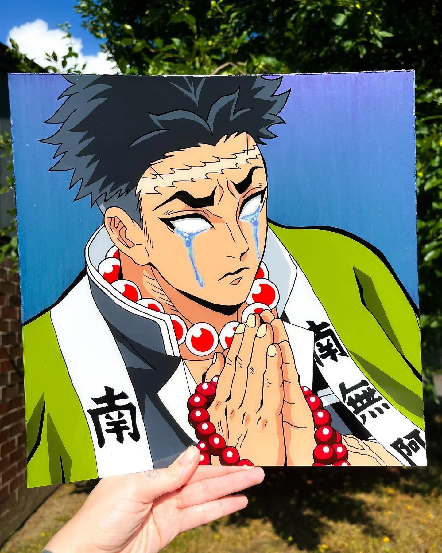 🗿Gyomei Himejima 🗿
Had to go all out with the iridescent paints and color shifting paints! Turned out so cool.. I think 😆

#gyomei #gyomeihimejima #himejima #himejimagyomei #hashira #demonslayer #demonslayerkimetsunoyaiba #demonslayerfanart #demon