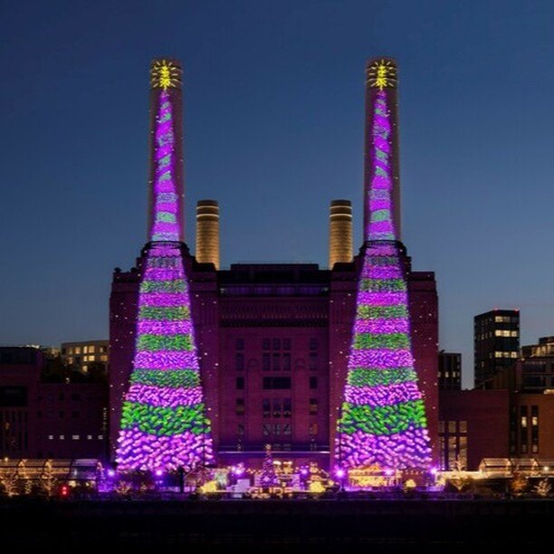 🎄Happy Christmas from Osborne Hodge! 

The 'Bigger Christmas Trees' artwork is courtesy of @david_hockney who created this 10 minute animation on his ipad, which has been lighting up Battersea Power Station this December 🎄