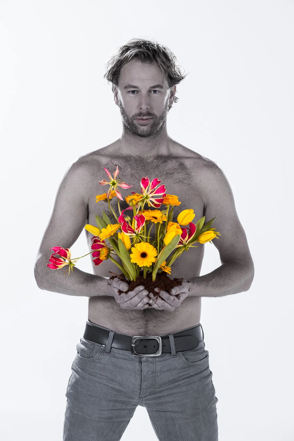Studio portrait florist