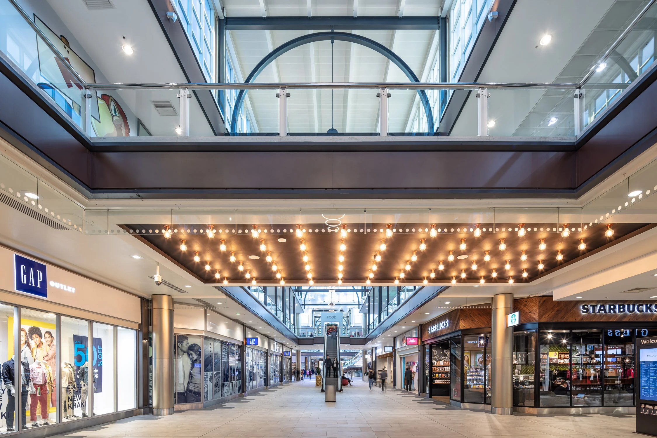 Interior photography retail Livingston Designer Outlet