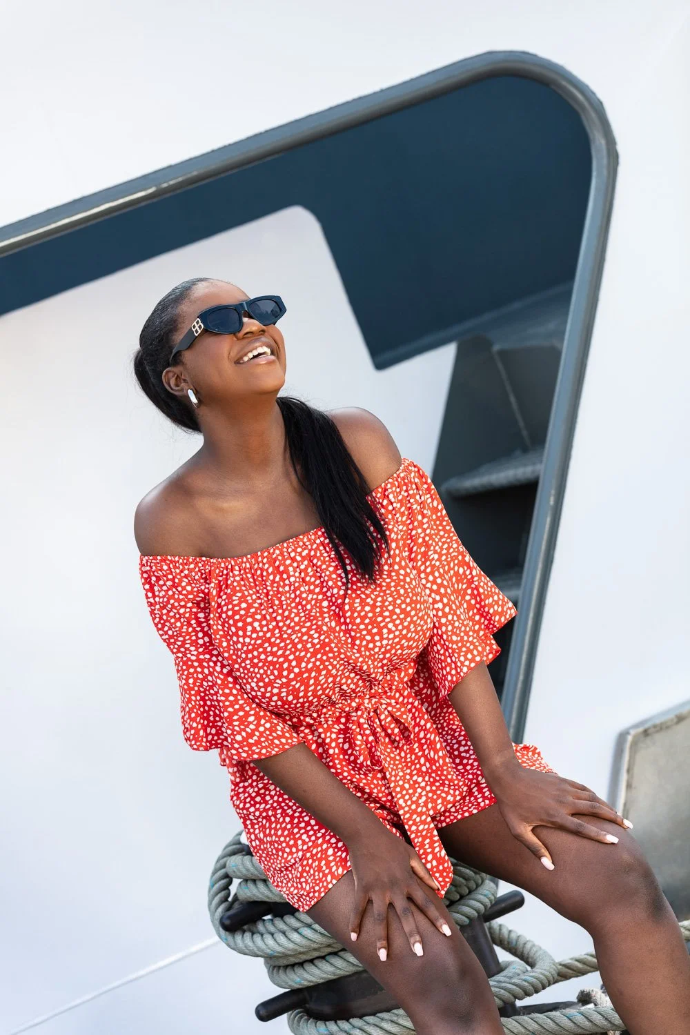 Fashion shoot on location