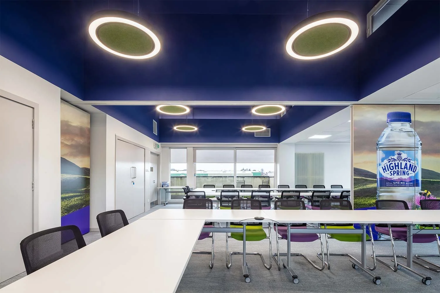 Operable wall, opened 