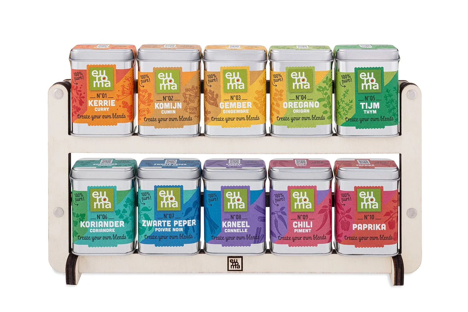 Product photography spices packaging Euroma