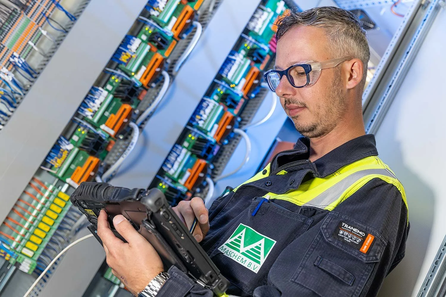 Industrial photography control room