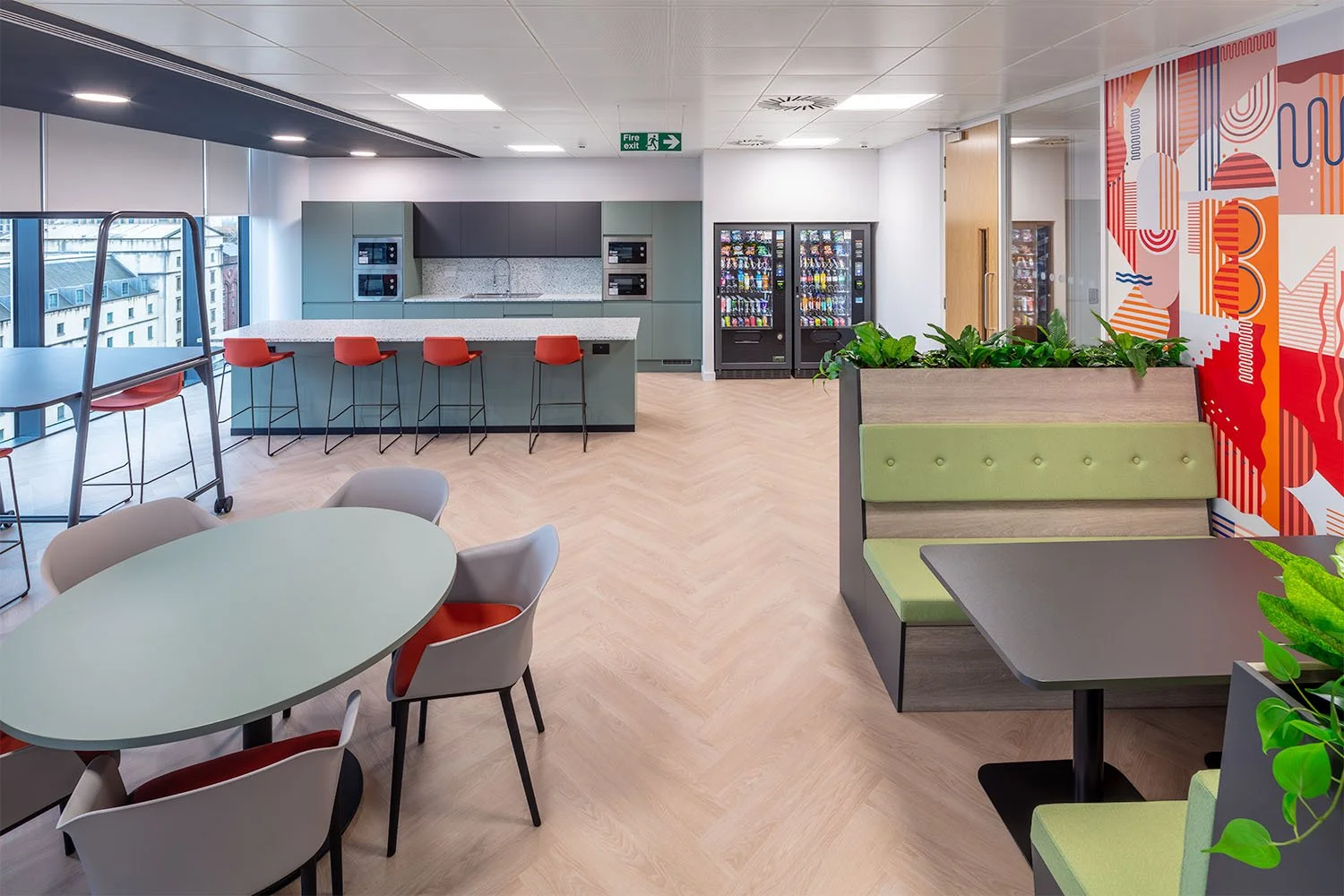 Canteen area Teleperformance Glasgow