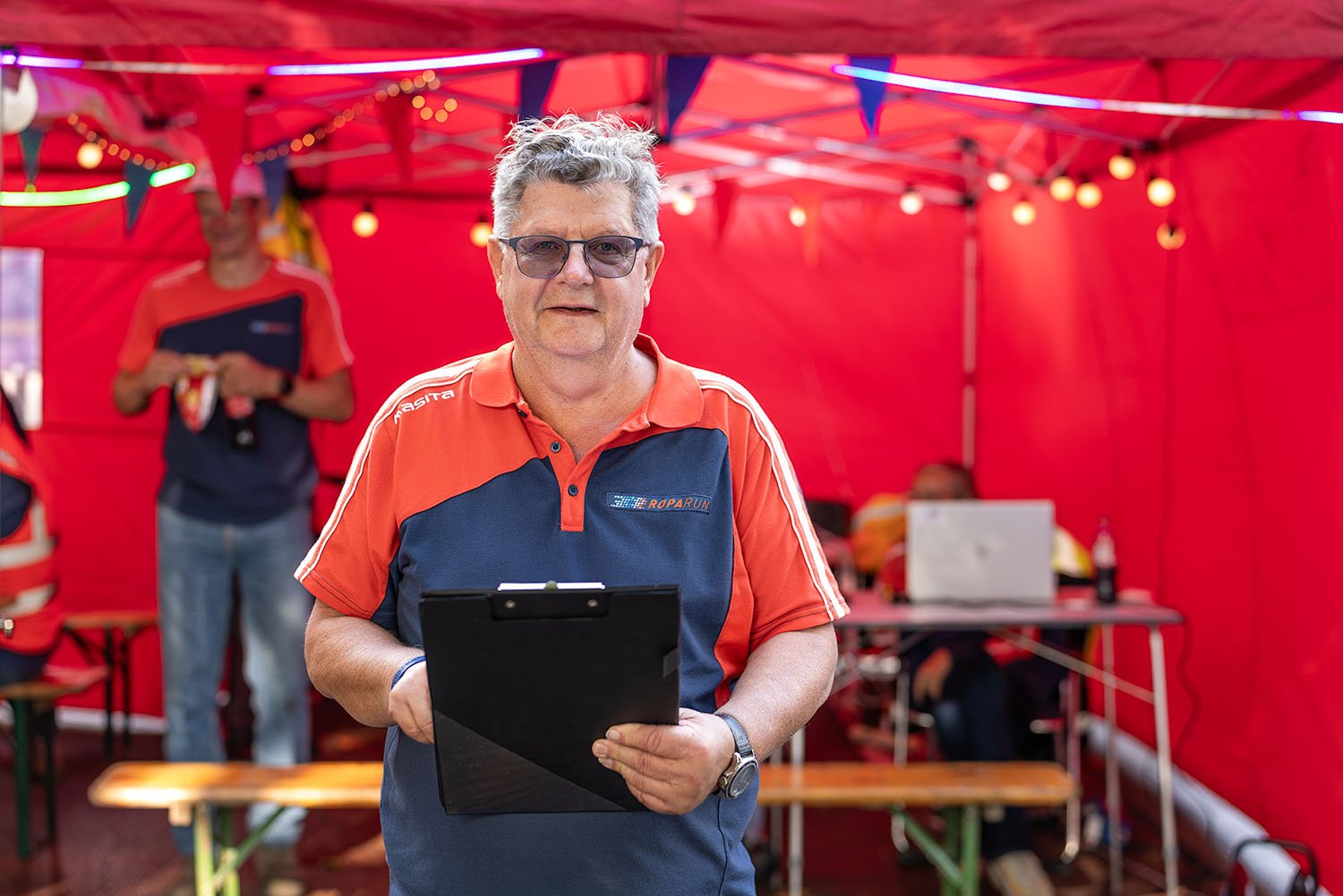 Portrait of a volunteer of a local charity