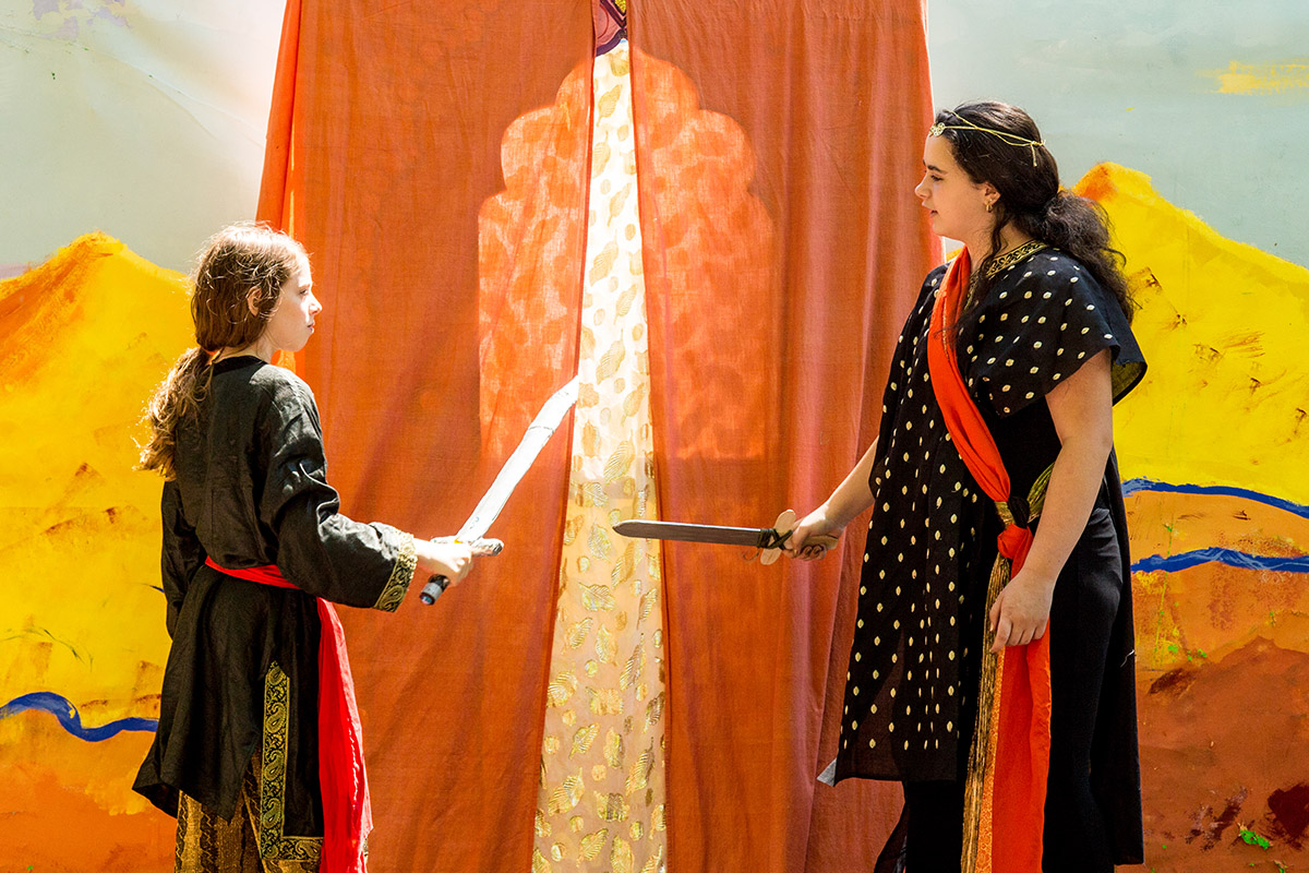 Two Warriors in the Indian inspired adaptation of Lloyd Alexander’s Iron Ring
