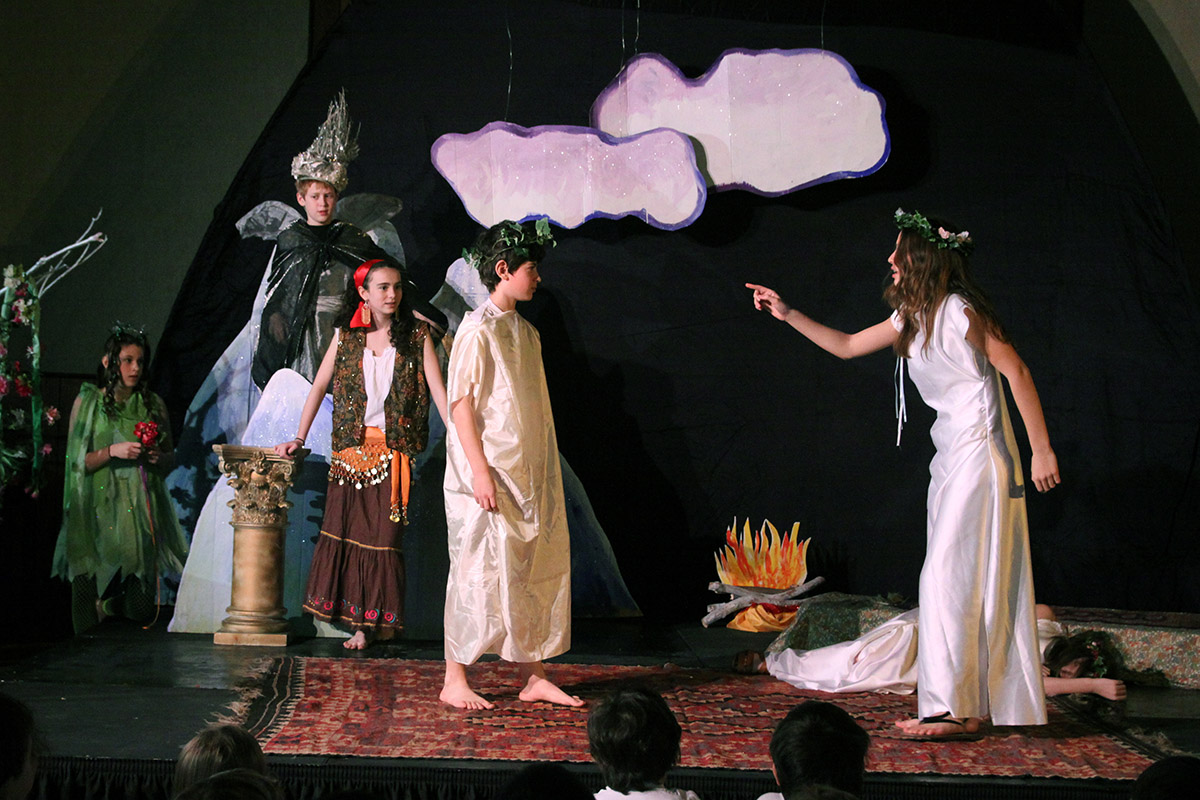 Middle school students perform William Shakespeare’s A Midsummer Night's Dream