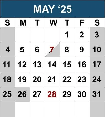 Annual School Calendar — Blue Rock School