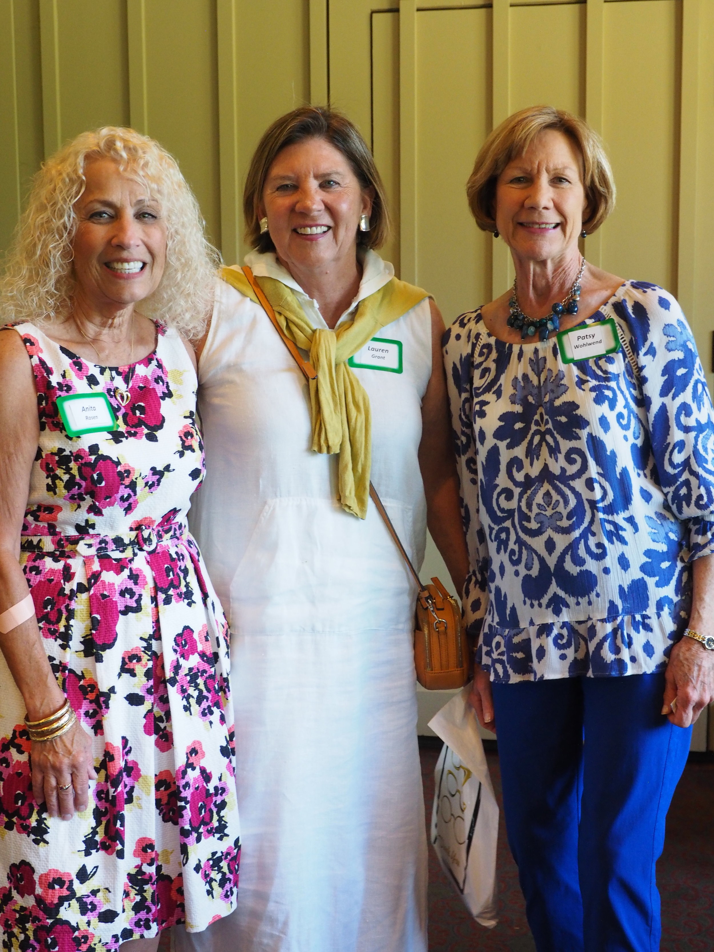 Anita Rosen, Lauren Grant and Patsy Wohlwend