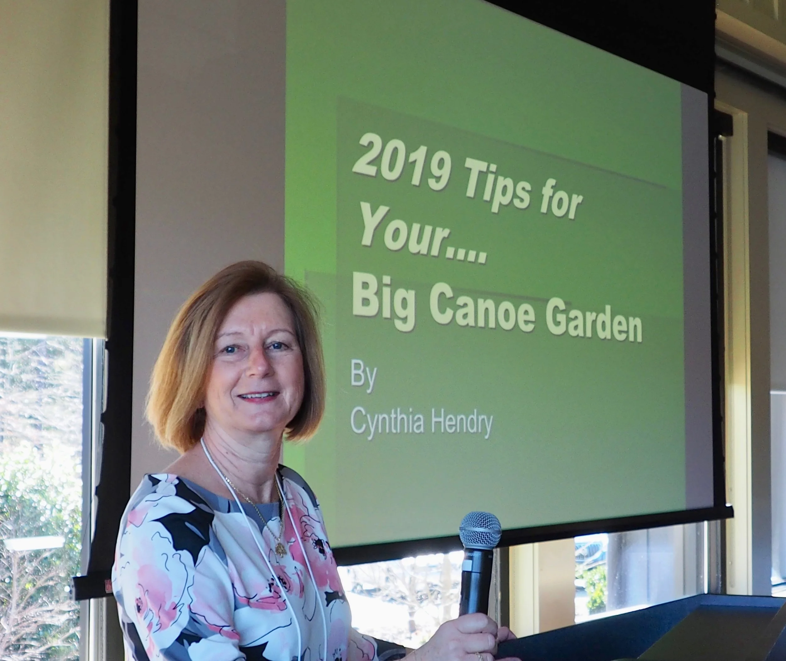 President Margie Halls kicked off the 2019 lineup of great WFB programs.