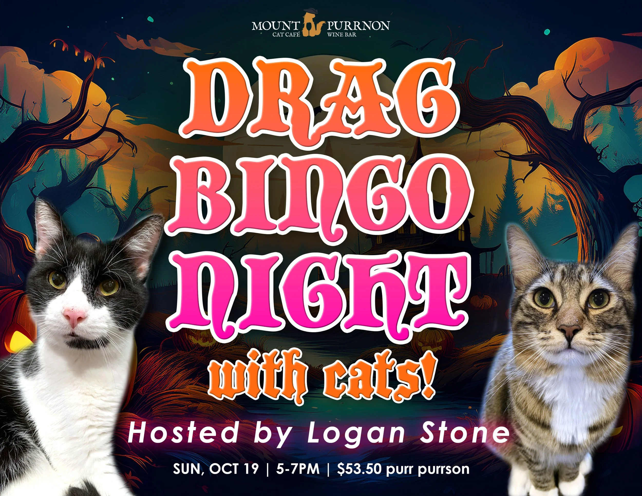 Halloween Drag Bingo Night with CATS!