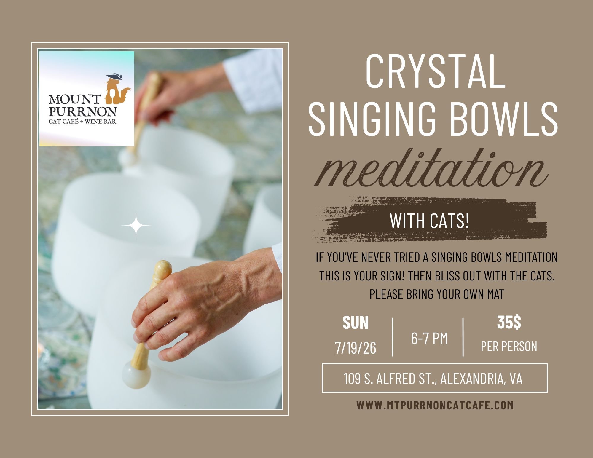 Crystal Sound Bath with Cats