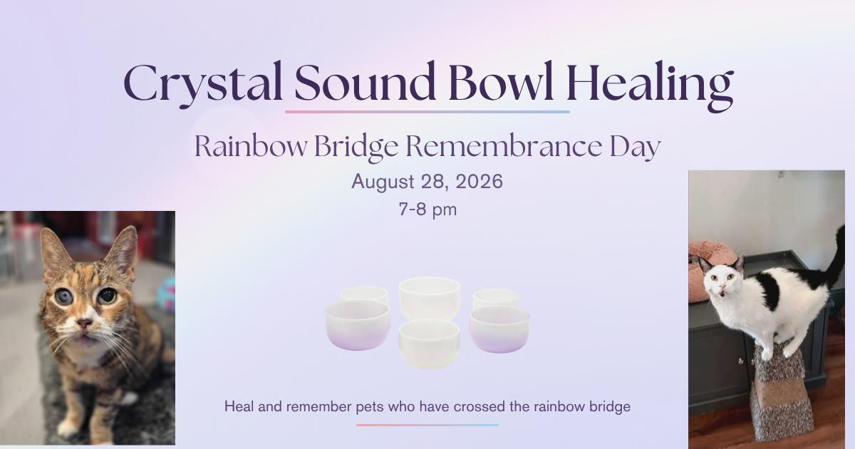 Crystal Sound Bath with Cats: Rainbow Bridge Remembrance Day