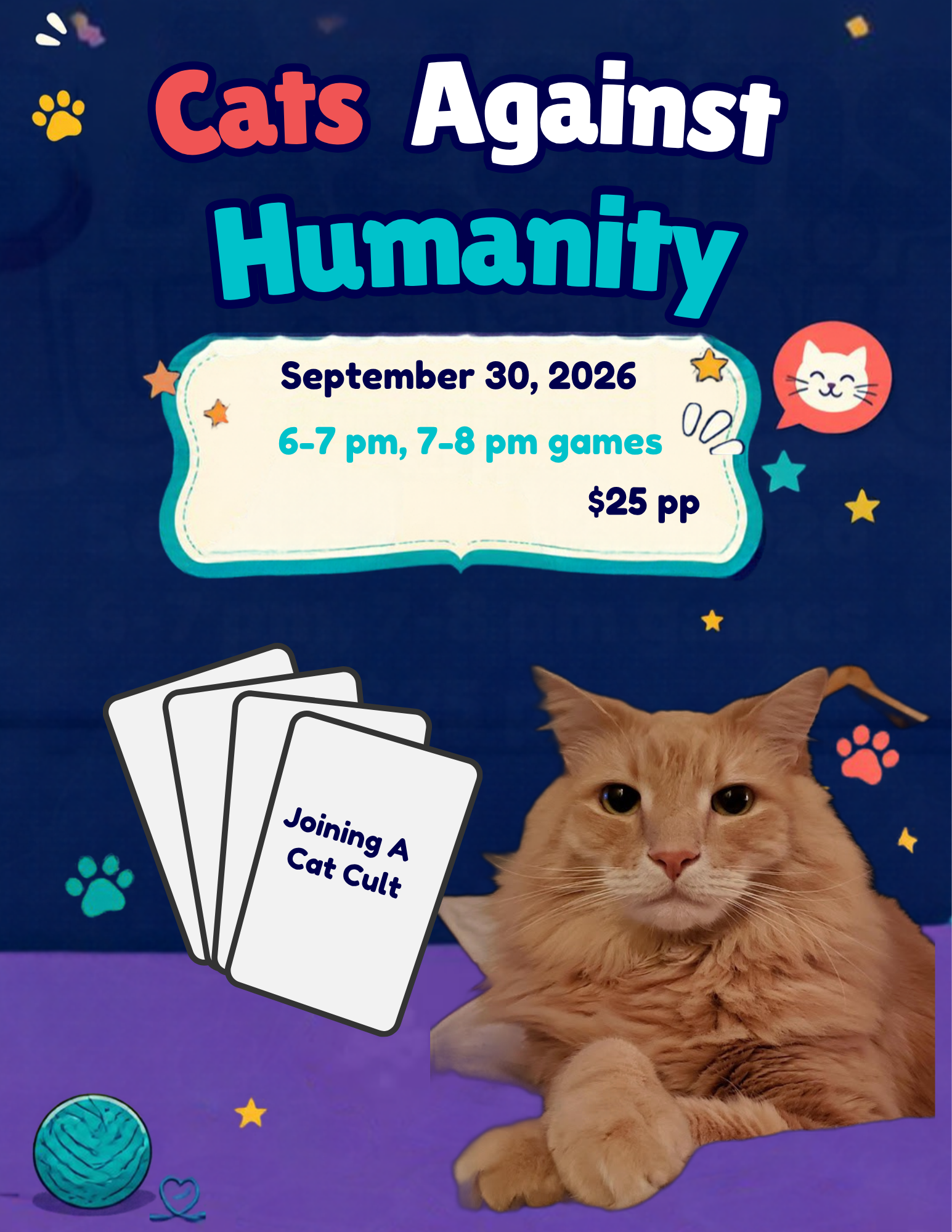 Game Night with Cats!