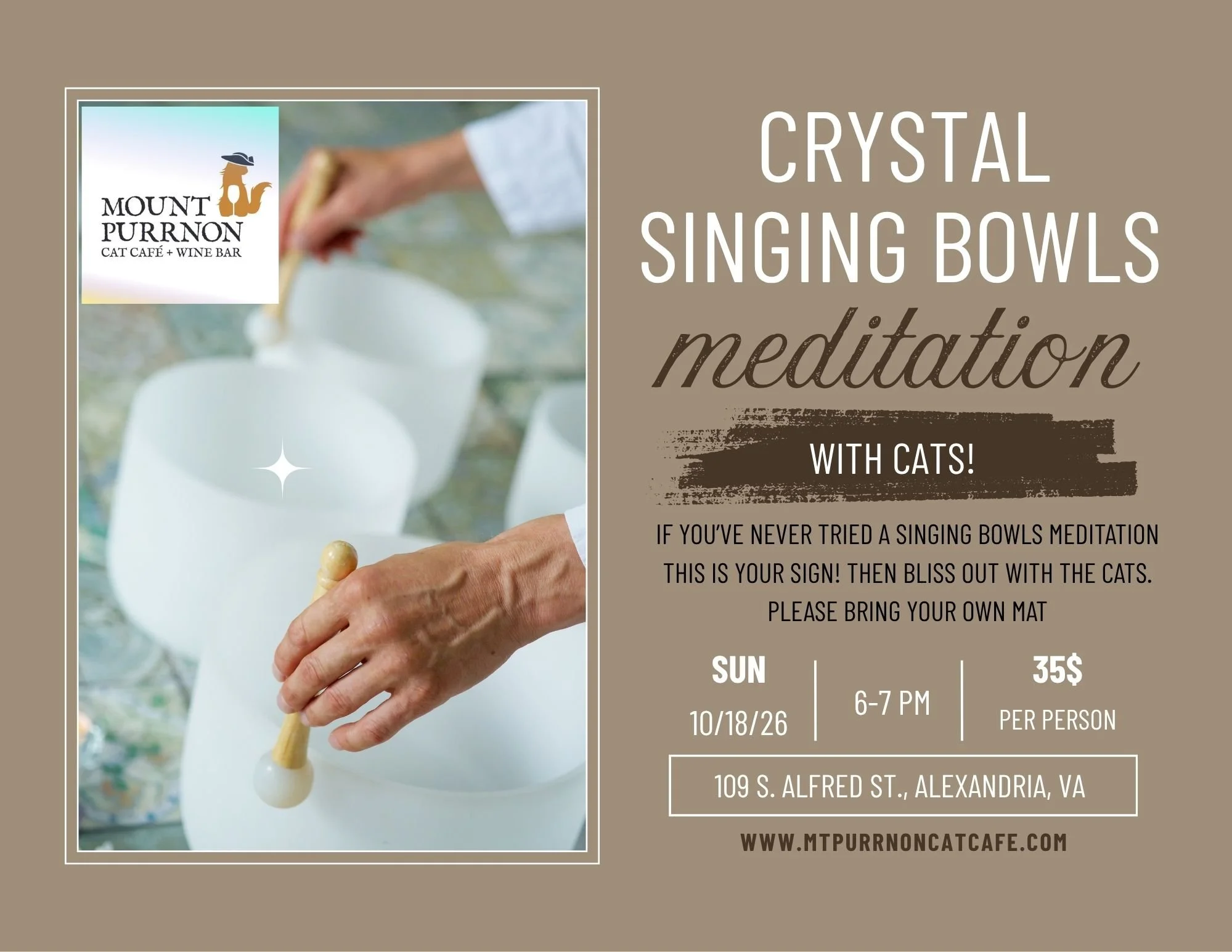 Crystal Sound Bath with Cats 